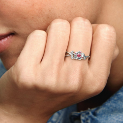 Bague Disney La Belle et La Bête Rose