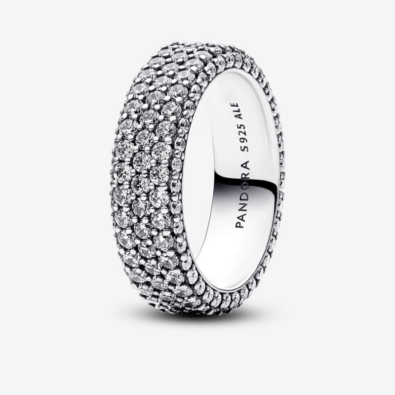 Bague Triple Rang Pavée Pandora Timeless