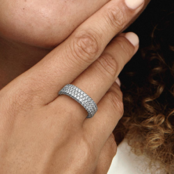 Bague Triple Rang Pavée Pandora Timeless