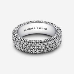 Bague Triple Rang Pavée Pandora Timeless