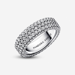 Bague Triple Rang Pavée Pandora Timeless