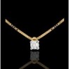 COLLIER - OR JAUNE 18 CARATS - DIAMANT