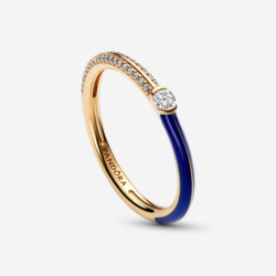 Bague Double Pavé & Bleue Pandora ME