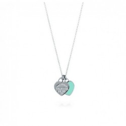 Return to Tiffany™ Pendentif double Plaque Cœur mini