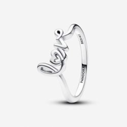 Bague Love en Lettres Cursives