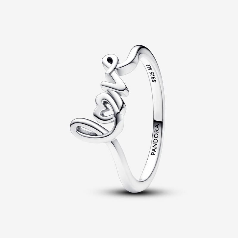 Bague Love en Lettres Cursives