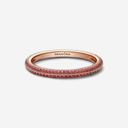 Bague Pavée Rouge Pandora ME