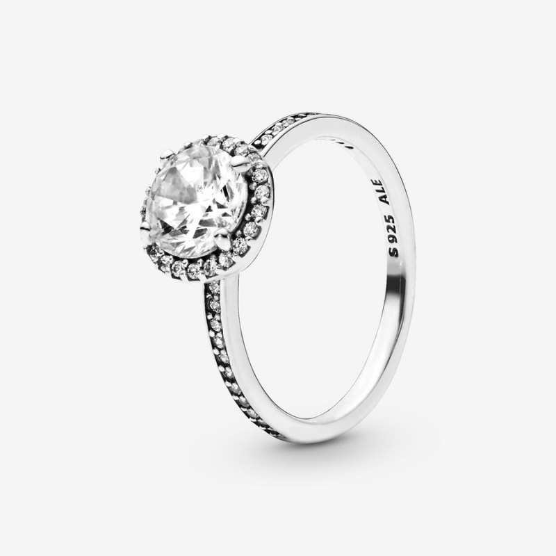 Bague Halo Scintillant Rond