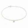 Bracelet Shelah Argent Blanc Perle De Culture Oxyde De Zirconium