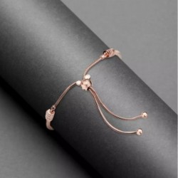 Mickey Mouse Icon Fantasyland Castle Slider Bracelet  – Rose Gold – Disney Parks