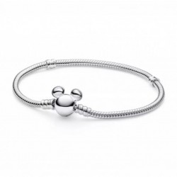 Mickey Mouse Icon Snake Chain Bracelet by Pandora – Silver