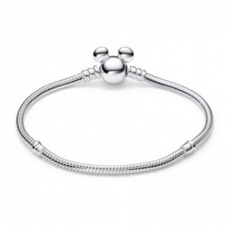 Mickey Mouse Icon Snake Chain Bracelet by Pandora – Silver