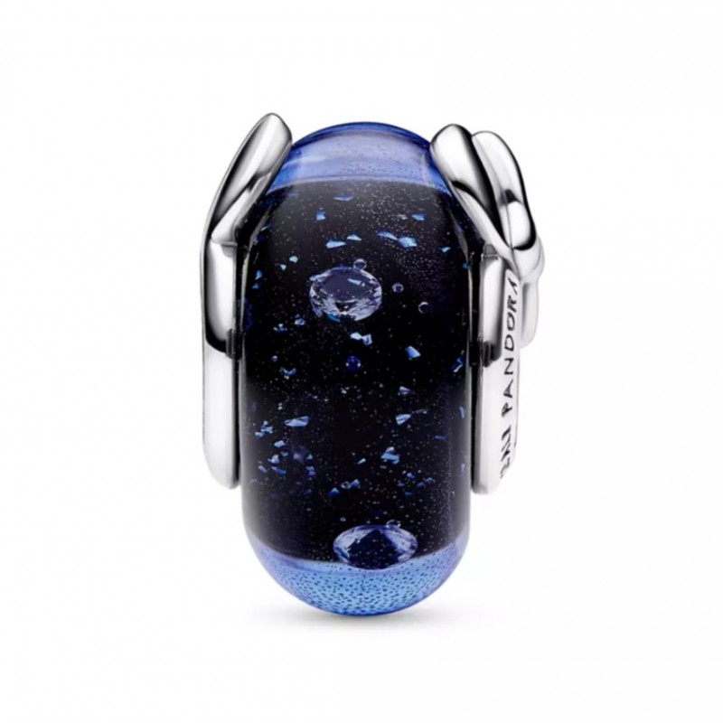 Mickey Mouse and Minnie Mouse Icon Blue Murano Glass Charm by Pandora – Fantasia