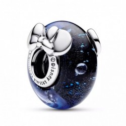 Mickey Mouse and Minnie Mouse Icon Blue Murano Glass Charm by Pandora – Fantasia