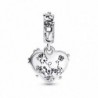 Charm double pendentif Winnie l'ourson et Porcinet de Pandora