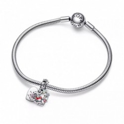 Charm double pendentif Winnie l'ourson et Porcinet de Pandora