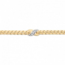 Bracelet Lamyae Plaqué Or Jaune Oxyde De Zirconium