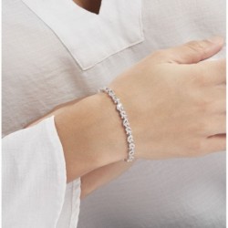 Bracelet Brogan Argent Blanc Oxyde De Zirconium