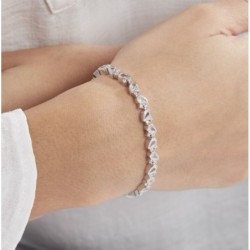 Bracelet Brogan Argent Blanc Oxyde De Zirconium