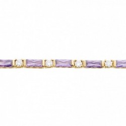 Bracelet Luteciaae Plaqué Or Jaune Oxyde De Zirconium