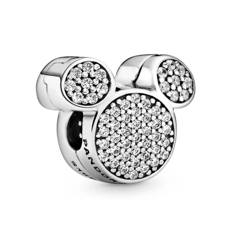 Charm clip Mickey Mouse Icon Pavé de Pandora