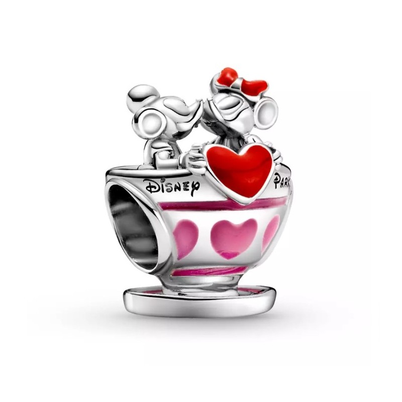 Charm tasse à thé Mickey Mouse et Minnie Mouse de Pandora – Mad Tea Party