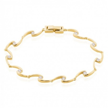 Bracelet Ayda Plaqué Or Jaune Oxyde De Zirconium