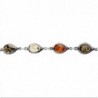 Bracelet Argent Blanc Fallone Ambres