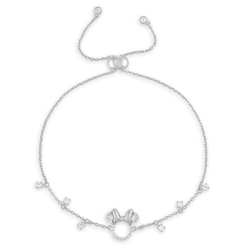 Bracelet Bolo en argent sterling avec icône Minnie Mouse par Rebecca Hook