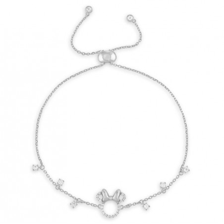 Bracelet Bolo en argent sterling avec icône Minnie Mouse par Rebecca Hook