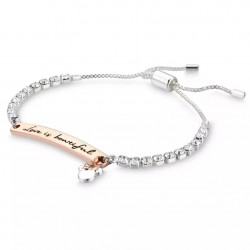 Minnie Mouse Crystal Bolo Tennis Bracelet