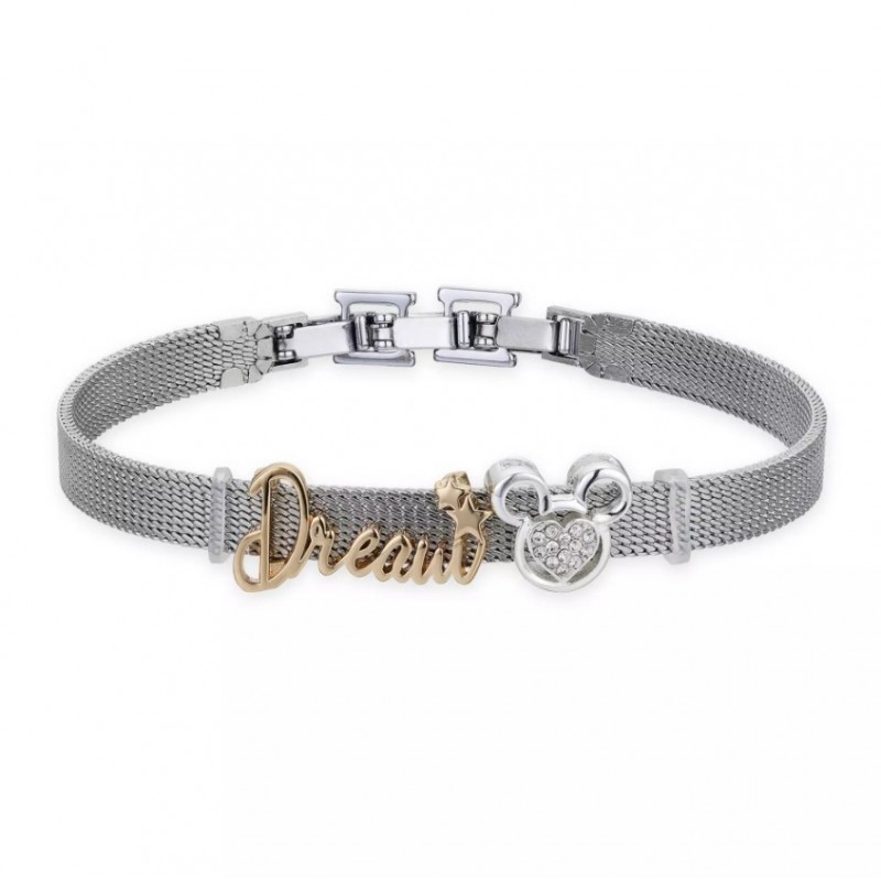 Bracelet en maille icône Mickey Mouse