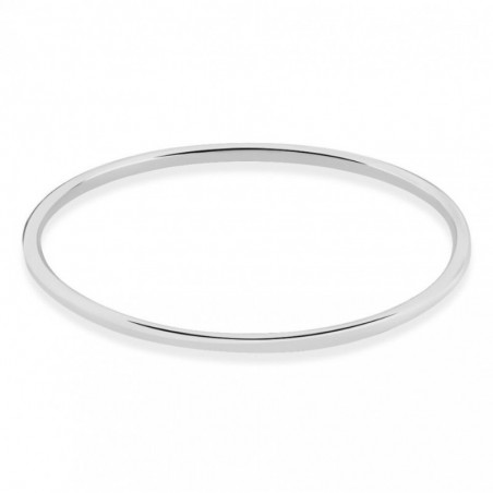 Bracelet Jonc Tabata Argent Blanc