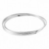 Bracelet Jonc Hugoline Argent Blanc