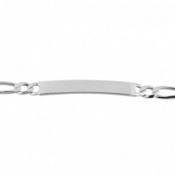 Bracelet Identité Vivian Argent Blanc