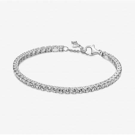 Bracelet de tennis scintillant Argent sterling