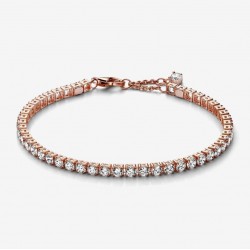 Bracelet de tennis scintillant Plaqué or rose