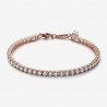 Bracelet de tennis scintillant Plaqué or rose