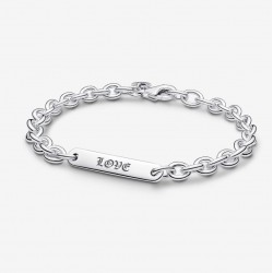 Bracelet lien avec barre à graver