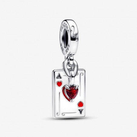 Charm-pendentif double Reine de cœur des Méchants de Disney