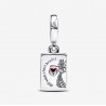 Charm-pendentif double Reine de cœur des Méchants de Disney