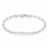 Bracelet Identité Carrus Argent Blanc