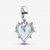 Charm-pendentif double Amitié opalescent