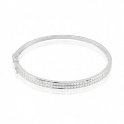 Bracelet Jonc Carinne Argent Blanc Oxyde De Zirconium