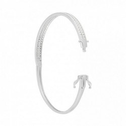 Bracelet Jonc Carinne Argent Blanc Oxyde De Zirconium