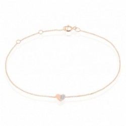 Bracelet Emilia Or Rose Diamant