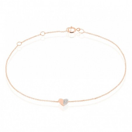 Bracelet Emilia Or Rose Diamant