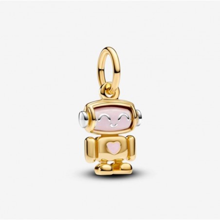 Charm-pendentif Robot au visage mobile