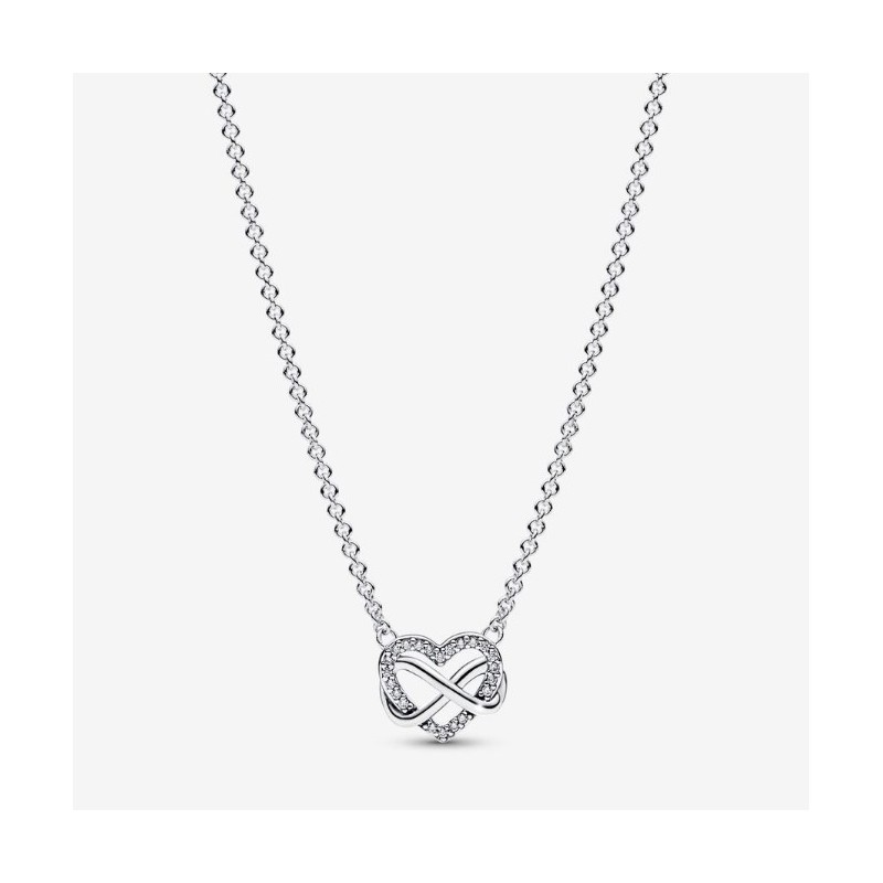 Collier Cœur Infini Scintillant