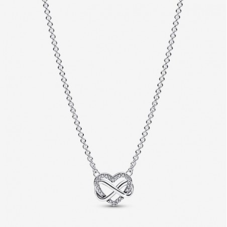 Collier Cœur Infini Scintillant